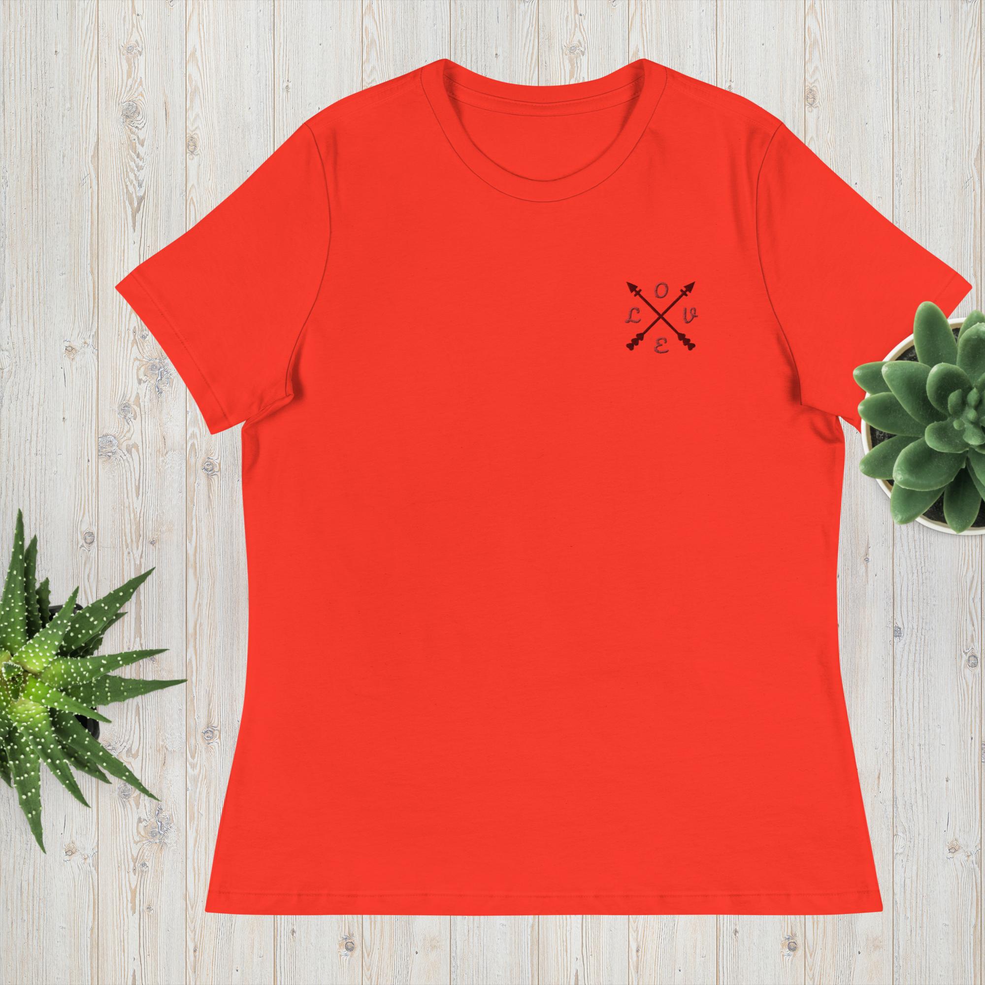 best Women's Relaxed love T-Shirt T-shirt shop online at M2K Trends for Casual wear Graphic tees