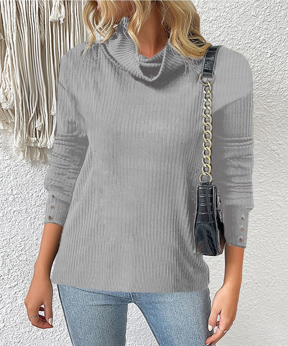 best Women's Sweater Style Turtleneck Knitted Sweater 0 shop online at M2K Trends for