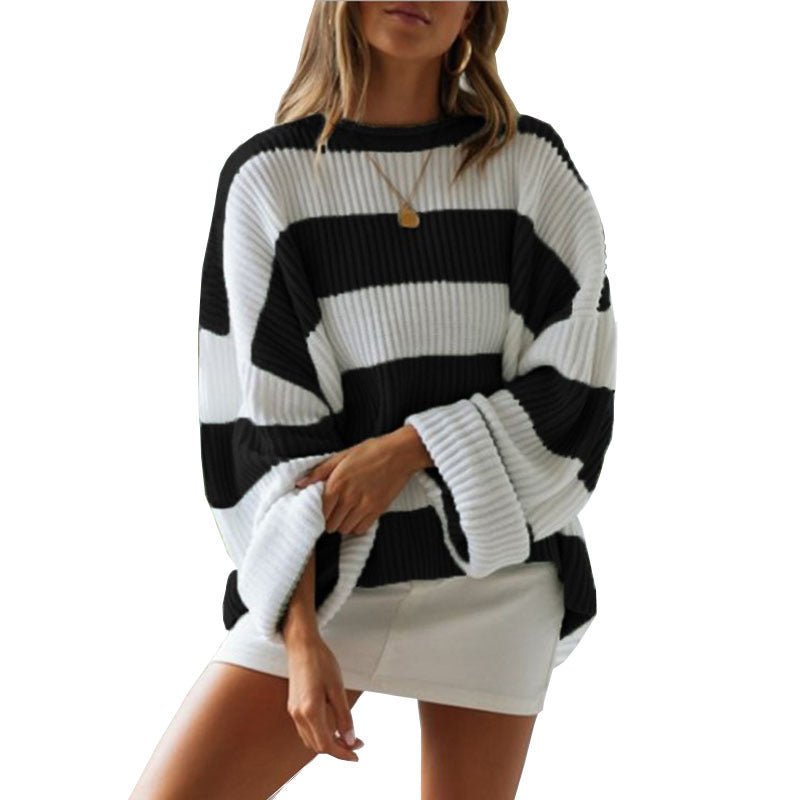 best Women's sweater women's striped colorblock sweater 0 shop online at M2K Trends for