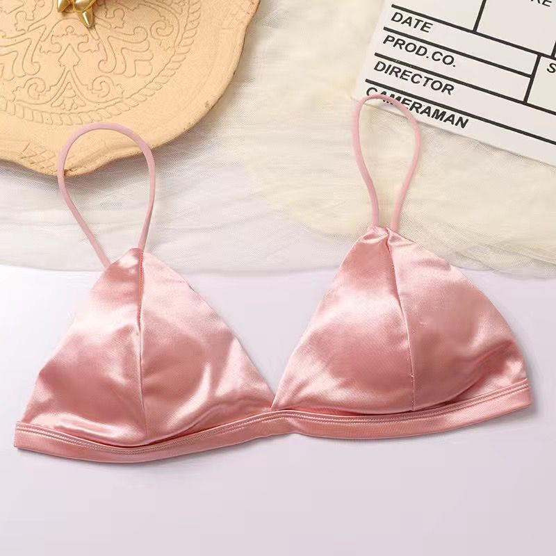 best Women's Tube Top Silk Comfortable Crop Top Sexy Camisole Wireless Summer V-Neck Sleeveless Underwear 0 shop online at M2K Trends for