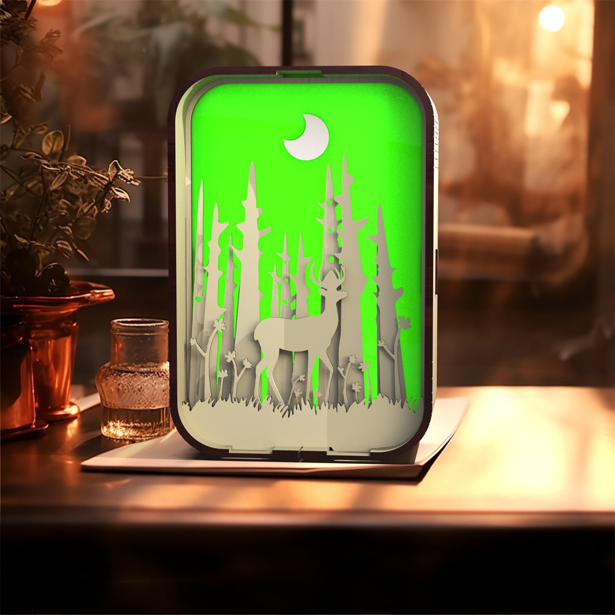 best Woodcarving Light Creative Gift Minimalist Bedside Night Light Decoration Desktop Decoration Birthday Gift 0 shop online at M2K Trends for