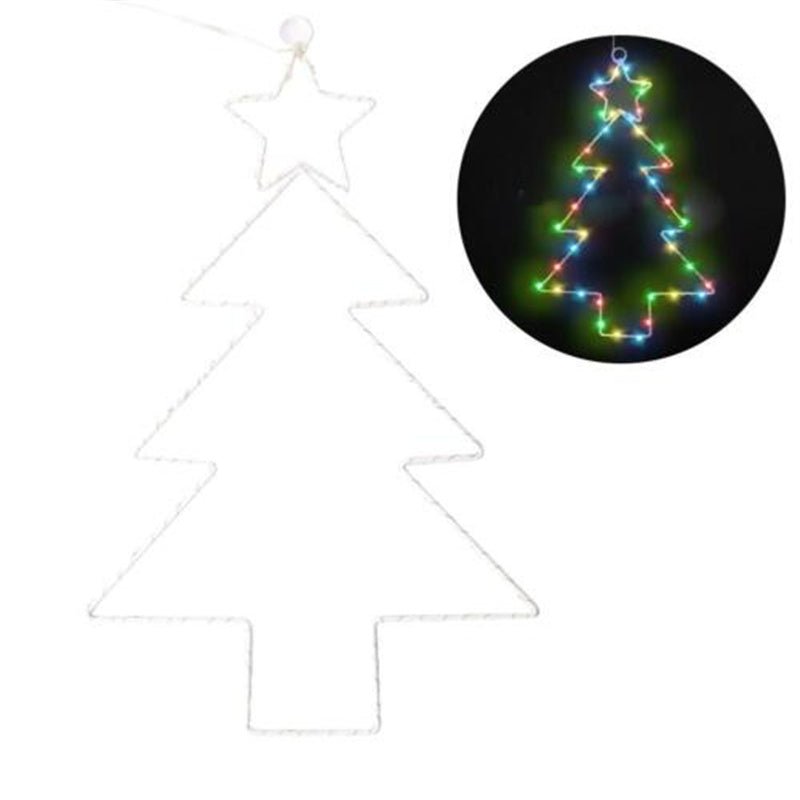 best Wrought Iron Christmas Tree Shaped Lantern Festival LED Christmas Garland String Lights Fairy Curtain Light For Home Party Decororatios 0 shop online at M2K Trends for