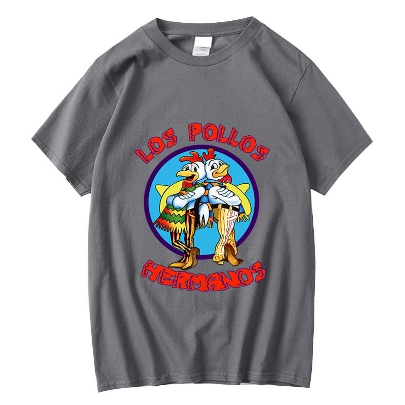 best XIN YI Men's high quality t-shirt100%cotton Breaking Bad LOS POLLOS Chicken Brothers printed casual funny tshirt male tee shirts 0 shop online at M2K Trends for