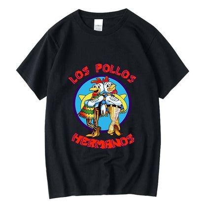 best XIN YI Men's high quality t-shirt100%cotton Breaking Bad LOS POLLOS Chicken Brothers printed casual funny tshirt male tee shirts 0 shop online at M2K Trends for