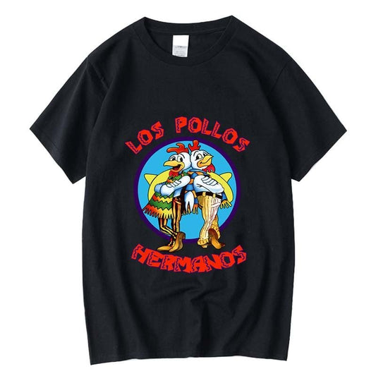 best XIN YI Men's high quality t-shirt100%cotton Breaking Bad LOS POLLOS Chicken Brothers printed casual funny tshirt male tee shirts 0 shop online at M2K Trends for