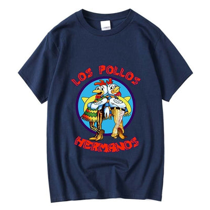 best XIN YI Men's high quality t-shirt100%cotton Breaking Bad LOS POLLOS Chicken Brothers printed casual funny tshirt male tee shirts 0 shop online at M2K Trends for