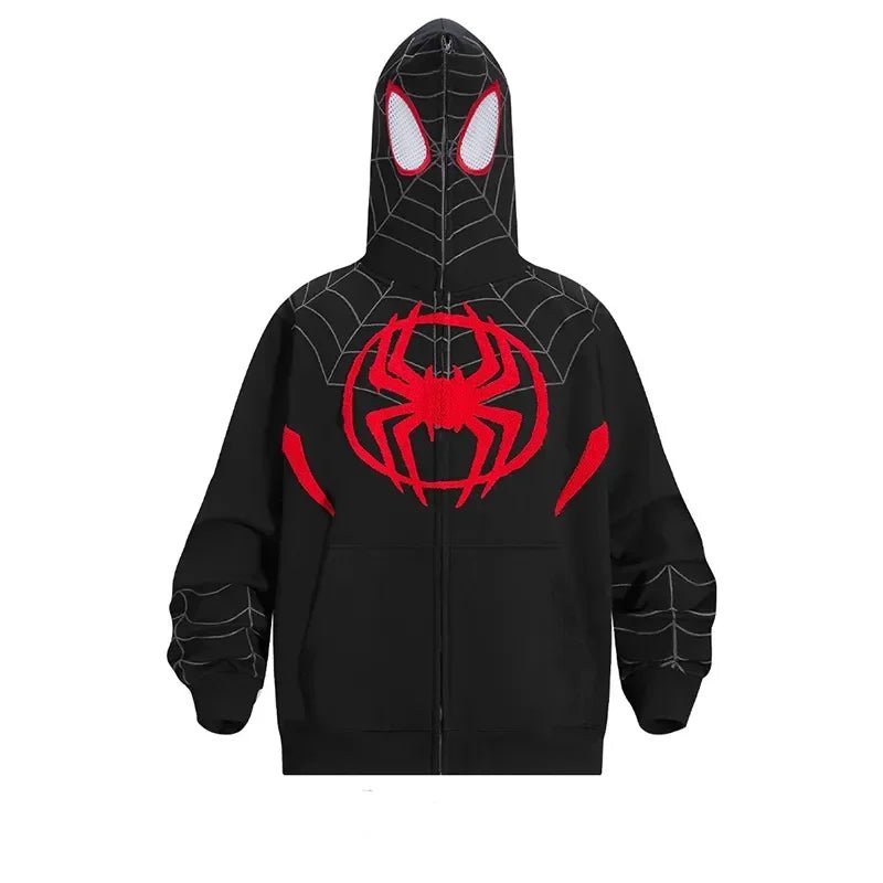 best Y2K Harajuku zip up hoodie kawaii clothes Spider Anime Pattern streetwear Gothic oversized hoodie Hip Hop Fashion casual jacket shop online at M2K Trends for