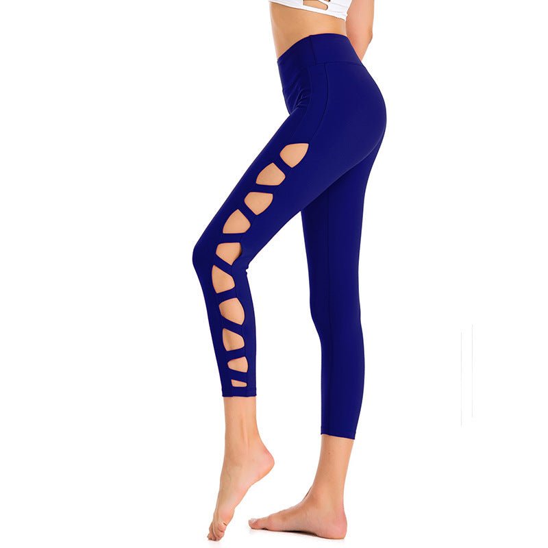 best Yoga Clothes Hollow Sexy 7-Point Pants Fitness Sweatpants Quick-Drying Professional Yoga Cropped Pants 0 shop online at M2K Trends for