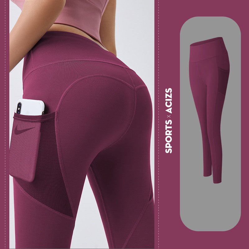 best Yoga Pants Women With Pocket Leggings Sport Girl Gym Leggings Women Tummy Control Jogging Tights Female Fitness Pants women pants shop online at M2K Trends for women pants