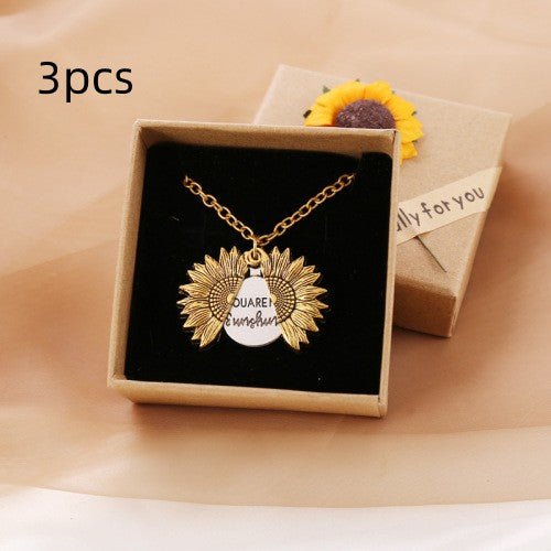 best You Are My Sunshine Sunflower Necklace Women Men 0 shop online at M2K Trends for