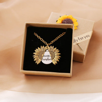 best You Are My Sunshine Sunflower Necklace Women Men 0 shop online at M2K Trends for