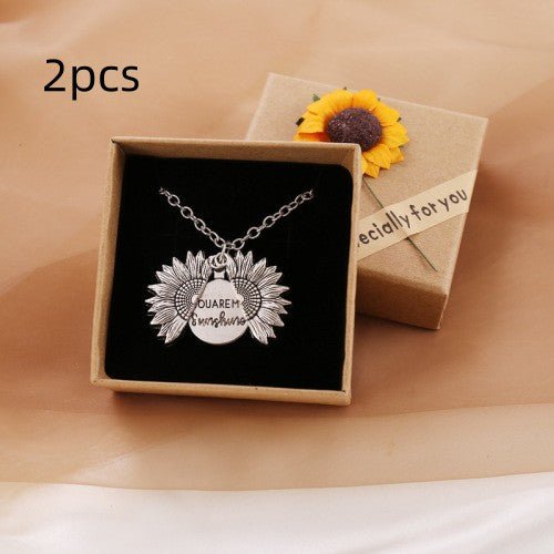 best You Are My Sunshine Sunflower Necklace Women Men 0 shop online at M2K Trends for