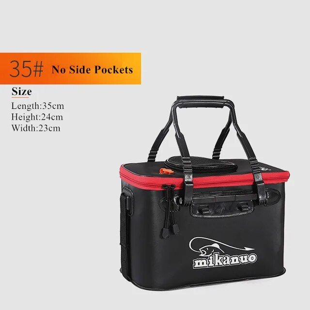 best Zipper Fishing Bucket Live Fish Container Multi-Functional Fish Live Lures Bucket Outdoor EVA Fishing Bag Foldable Fishing Bag shop online at M2K Trends for