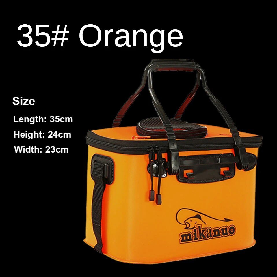 best Zipper Fishing Bucket Live Fish Container Multi-Functional Fish Live Lures Bucket Outdoor EVA Fishing Bag Foldable Fishing Bag shop online at M2K Trends for