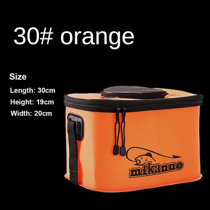 best Zipper Fishing Bucket Live Fish Container Multi-Functional Fish Live Lures Bucket Outdoor EVA Fishing Bag Foldable Fishing Bag shop online at M2K Trends for