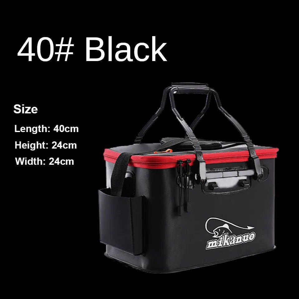 best Zipper Fishing Bucket Live Fish Container Multi-Functional Fish Live Lures Bucket Outdoor EVA Fishing Bag Foldable Fishing Bag shop online at M2K Trends for