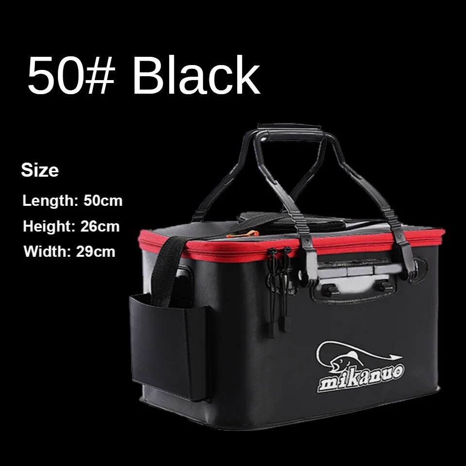 best Zipper Fishing Bucket Live Fish Container Multi-Functional Fish Live Lures Bucket Outdoor EVA Fishing Bag Foldable Fishing Bag shop online at M2K Trends for